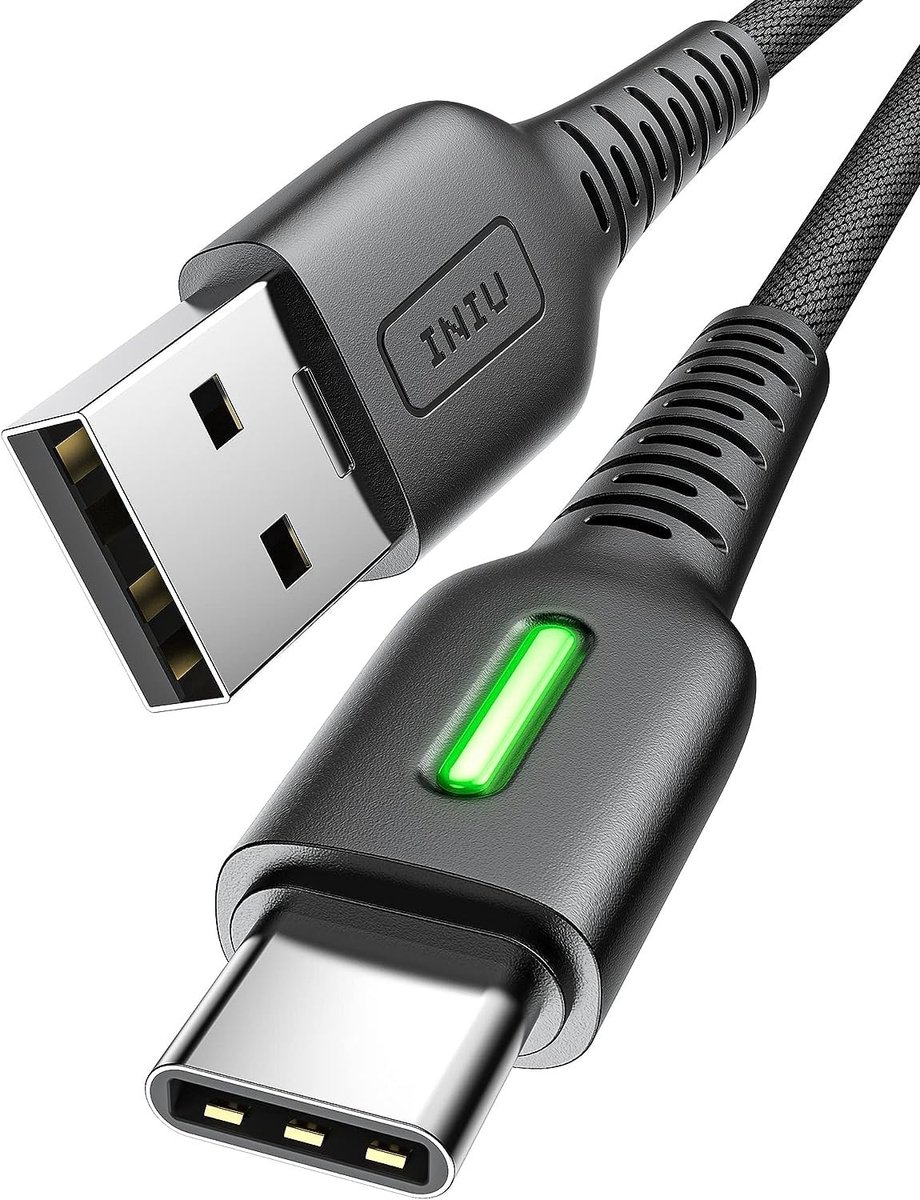 Solidchoice - USB C Kabel voor Snelladen, 1.8 m, Nylon Vlechtwerk