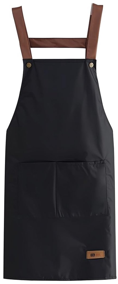 Solidchoice - Keuken Schort met Grote Vakken voor Koken en BBQ