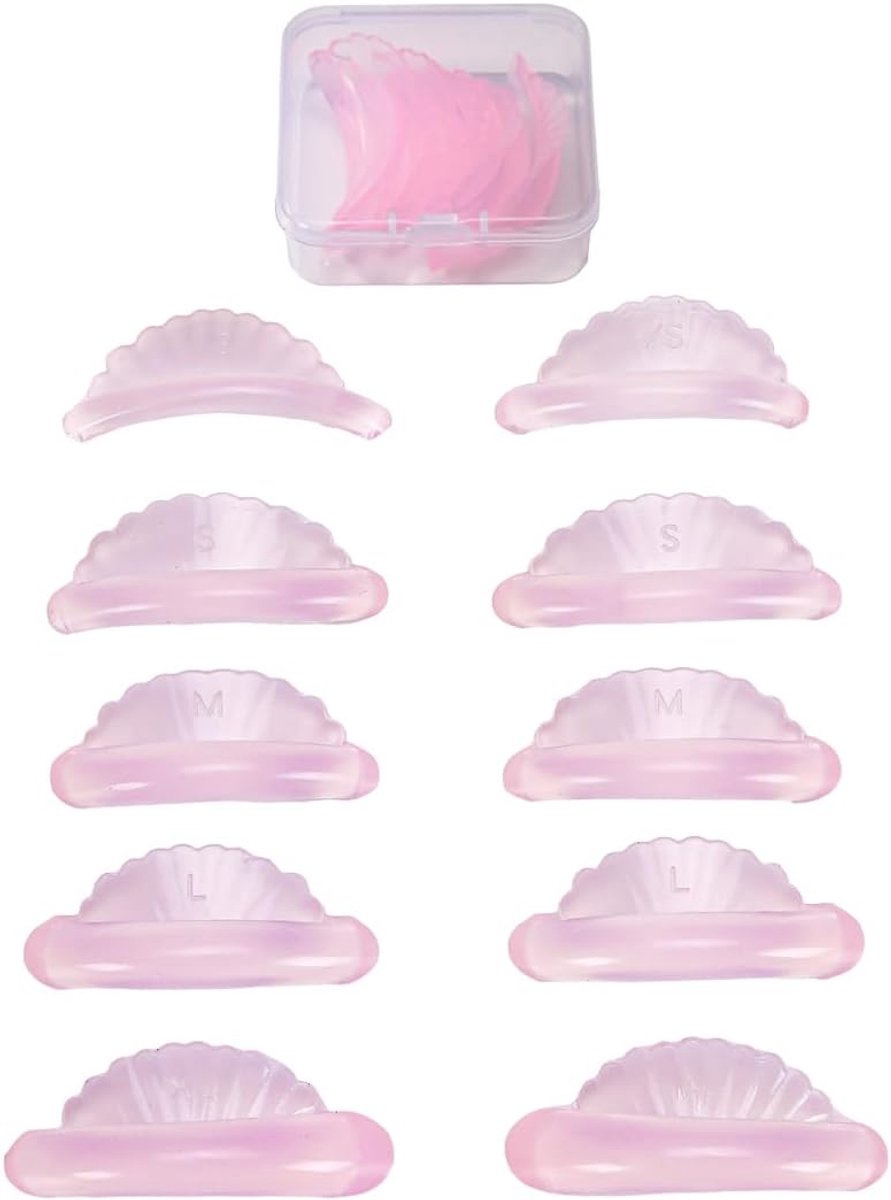 Wimperlifting-pads 8 stuks - ultradunne siliconen - anti-slip ontwerp - comfortabel wimpers optillen - ShopVlot