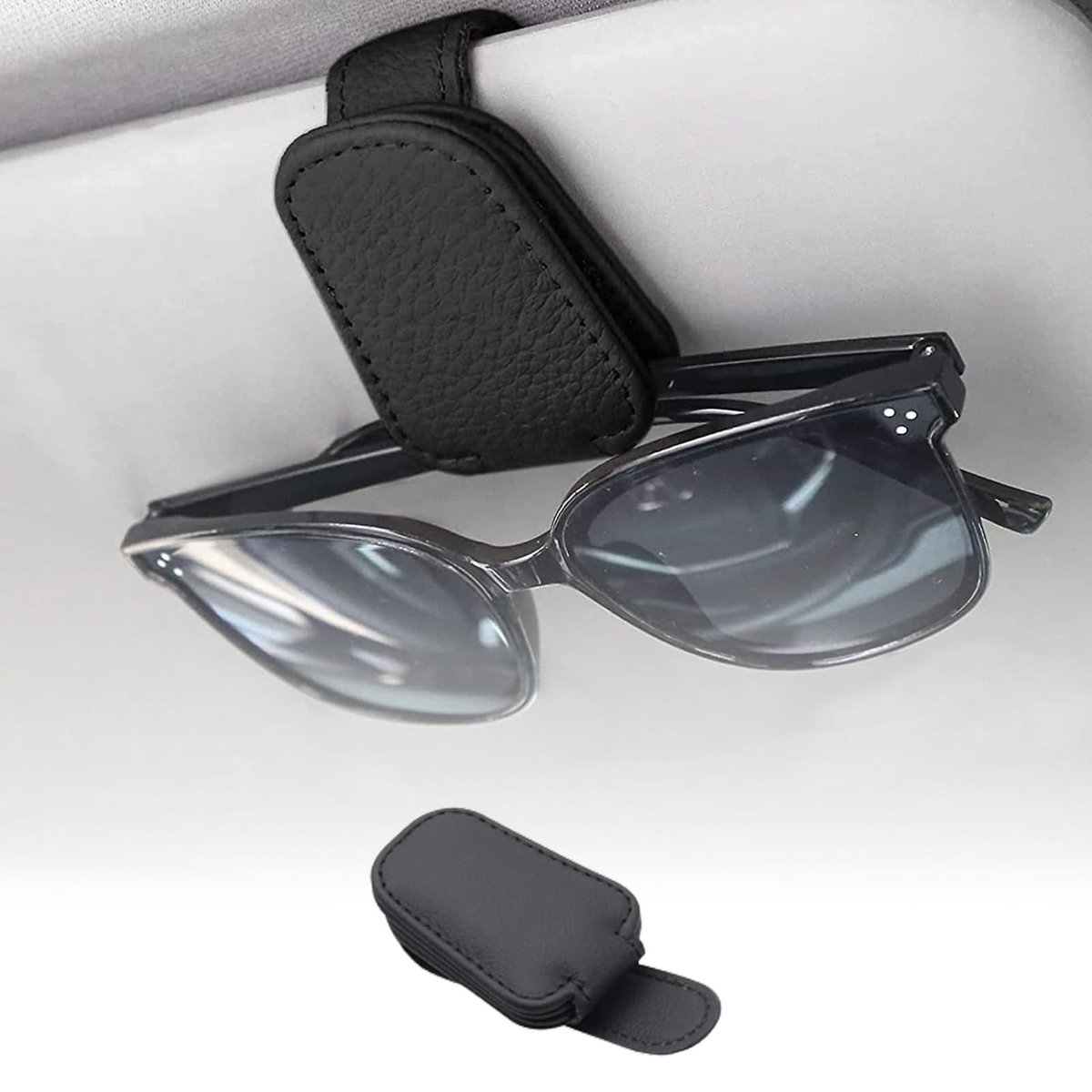 Solidchoice - Magnetische Zonnebril Houder voor Auto's, Universeel en Leren