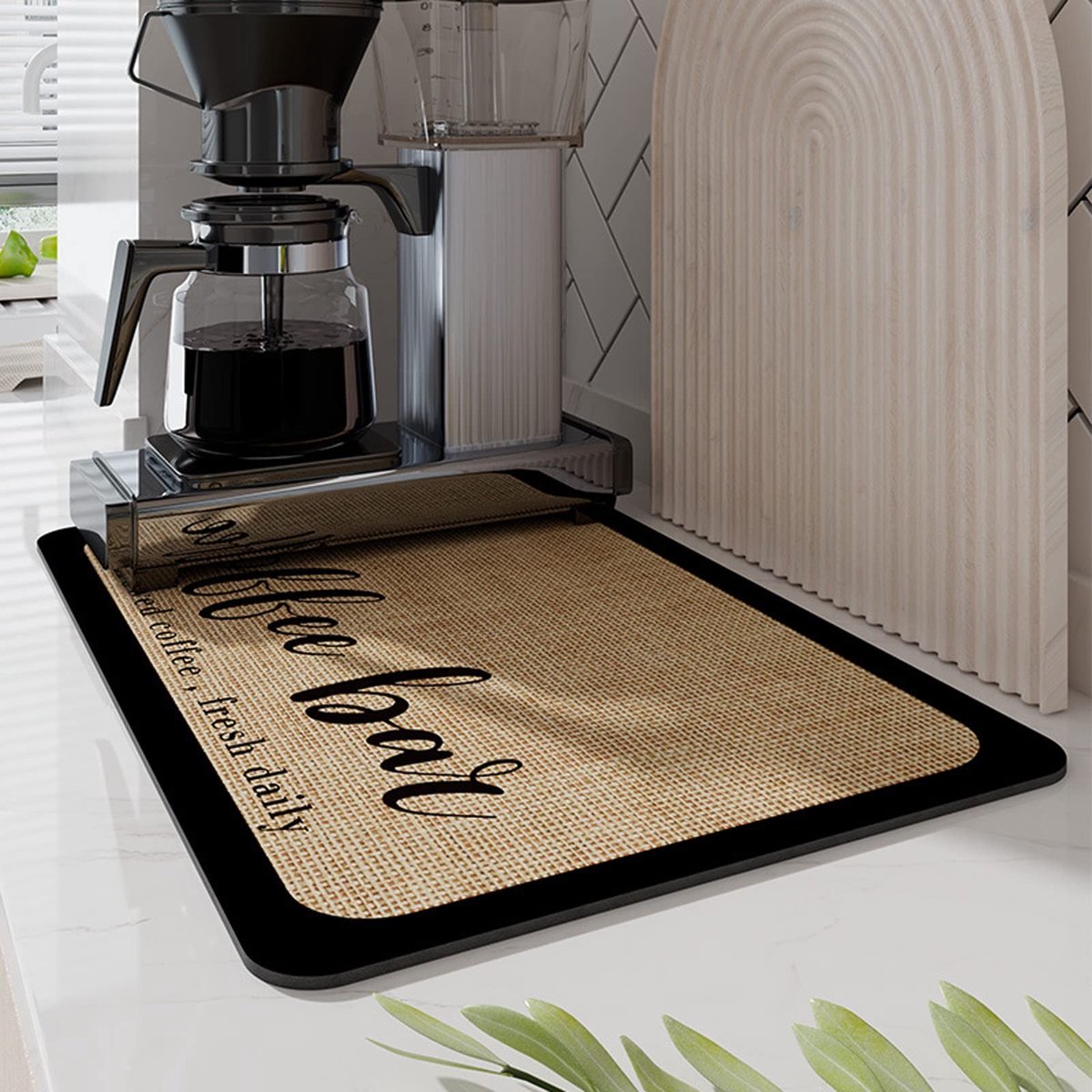 Solidchoice - Absorberende Droogmat voor Keuken en Koffiemaker