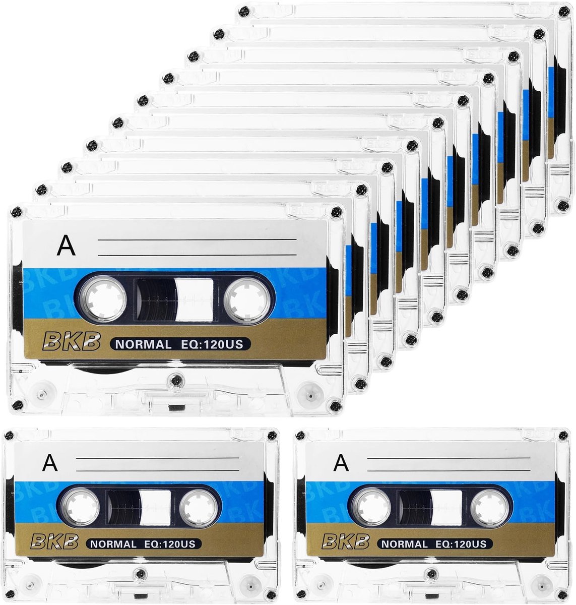 Solidchoice - Set van 10 Lege Audio Cassettes 60 Minuten voor Opnames