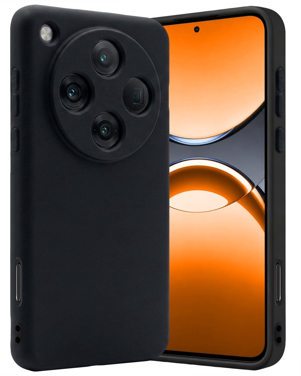 Hoes - Geschikt voor OPPO Find X8 Pro - Sterk & Shockproof - Hoesje Cover - Siliconen Case - Zwart