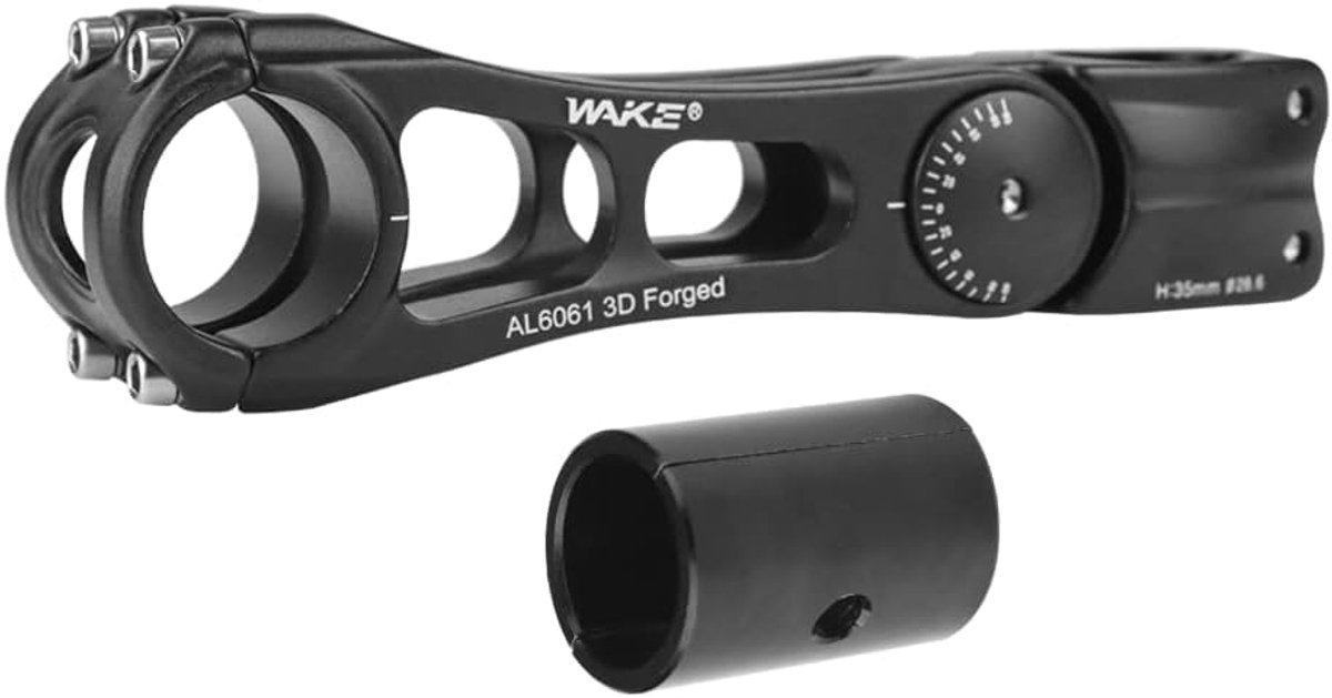 Fiets stuurpen 25.4/31.8 mm - lichtgewicht aluminium - 90 graden hoek - perfect voor mountainbikes en racefietsen - ShopVlot