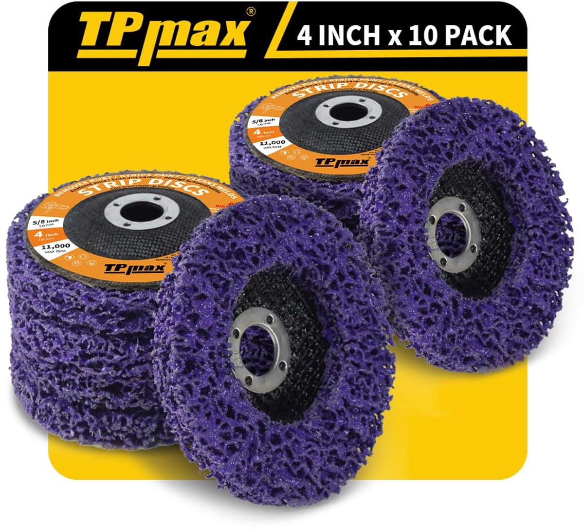 Schoonmaakdiscs 100 mm - nylon met siliciumcarbide - hoge duurzaamheid - ideaal voor metaal en hout - ShopVlot