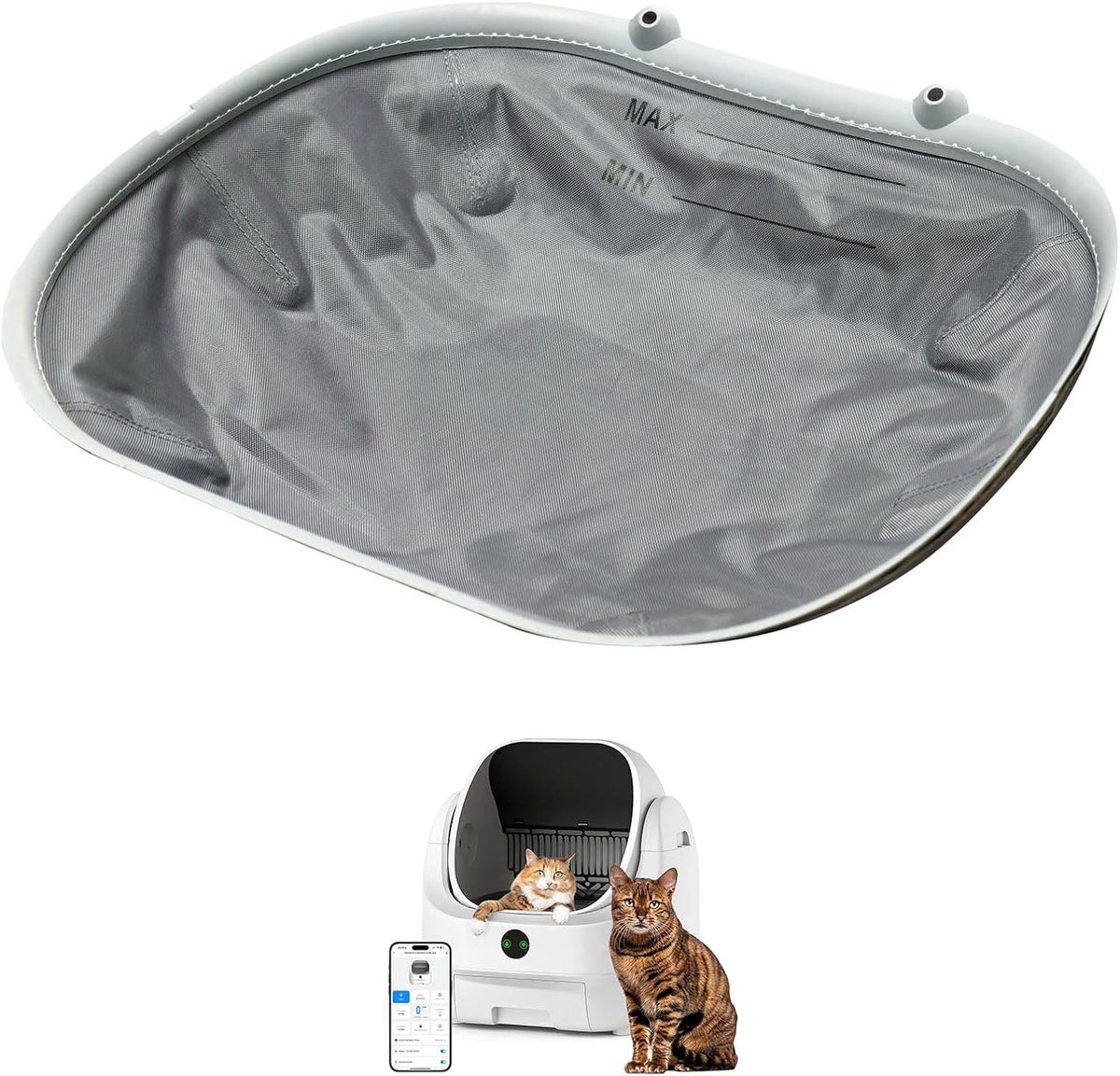 Kattenbakvulling waterdicht - vervangende binnenhoes CH-ICB020 - lekvrije afdichting - eenvoudig te installeren - ShopVlot