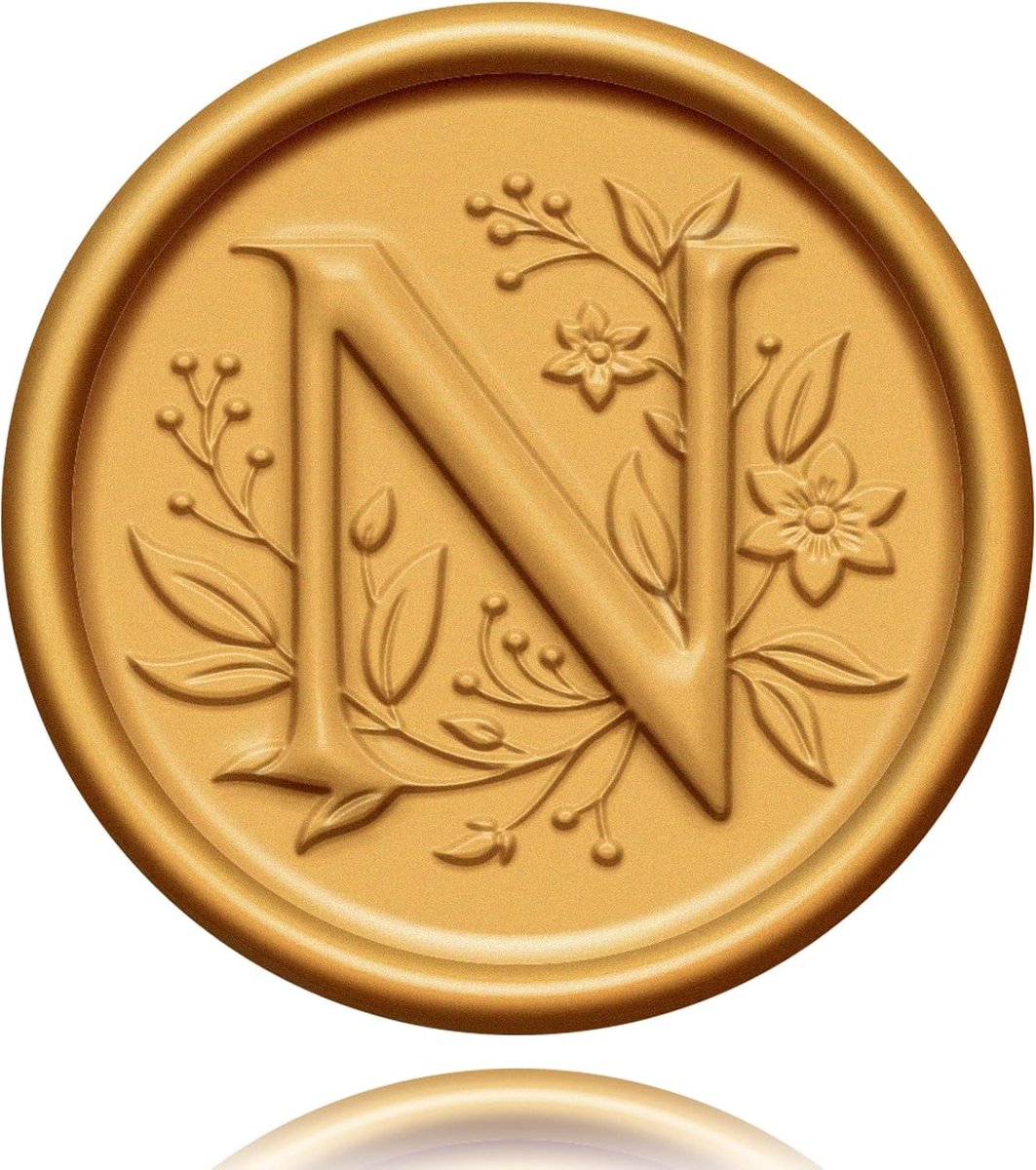 Waxzegels 20pcs - Gouden zelfklevende stickers - Vintage embossing - Perfect voor uitnodigingen - ShopVlot