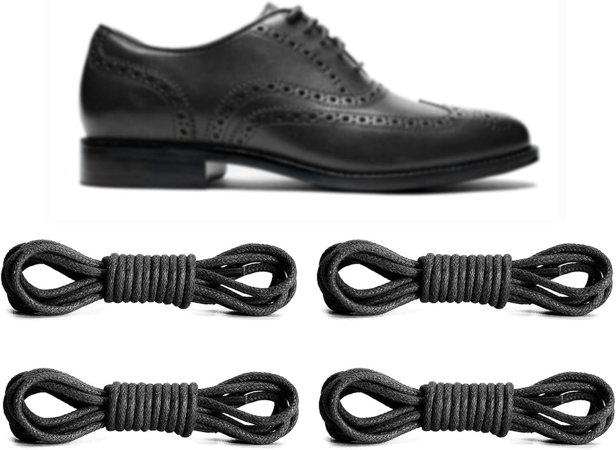 Schoenveters ø3mm - Dun gewaxed - Rond - Ideaal voor leren schoenen - ShopVlot