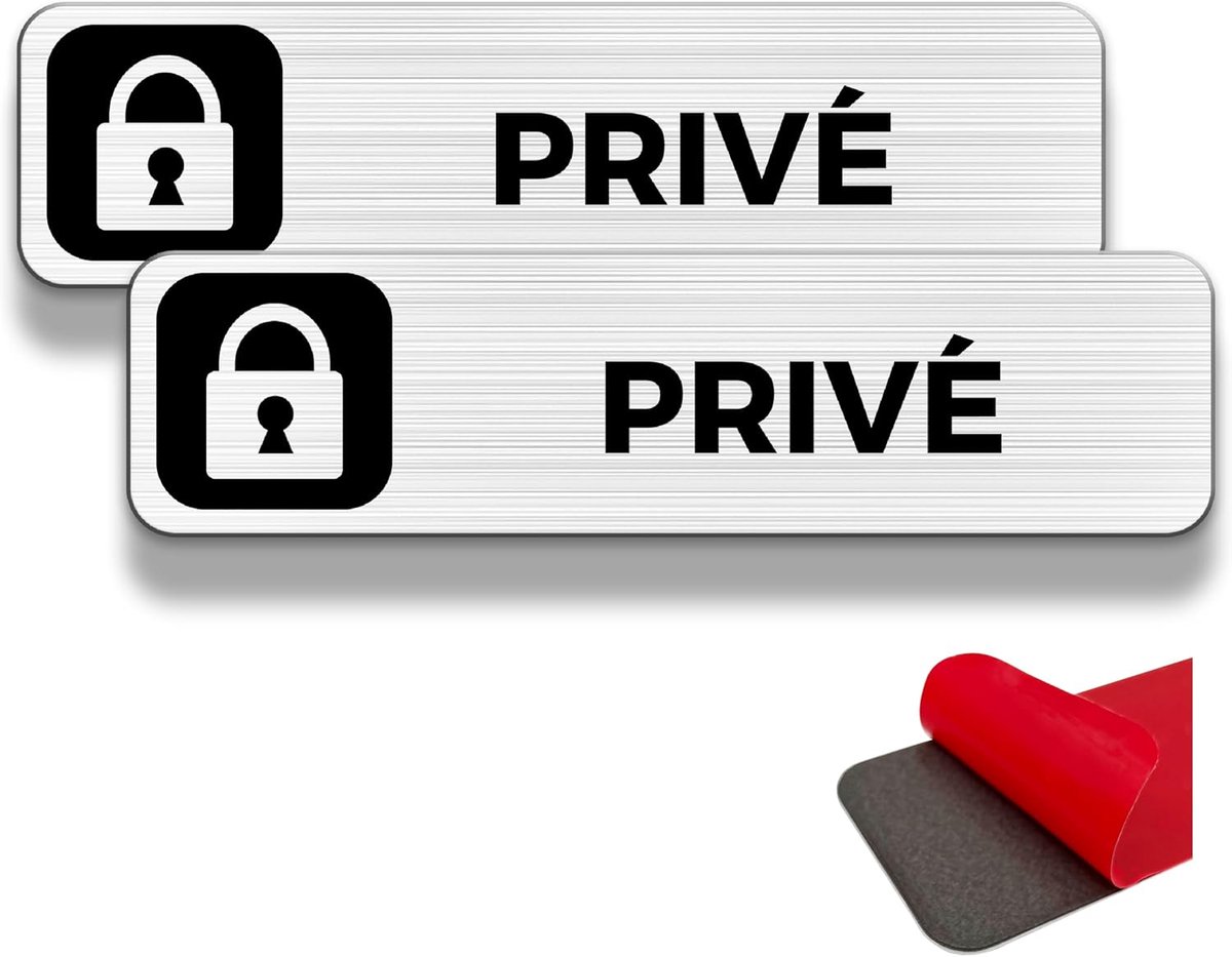 AluSign plaat 19×5cm - geborsteld aluminium - UV-print - duurzaam en stijlvol - ShopVlot