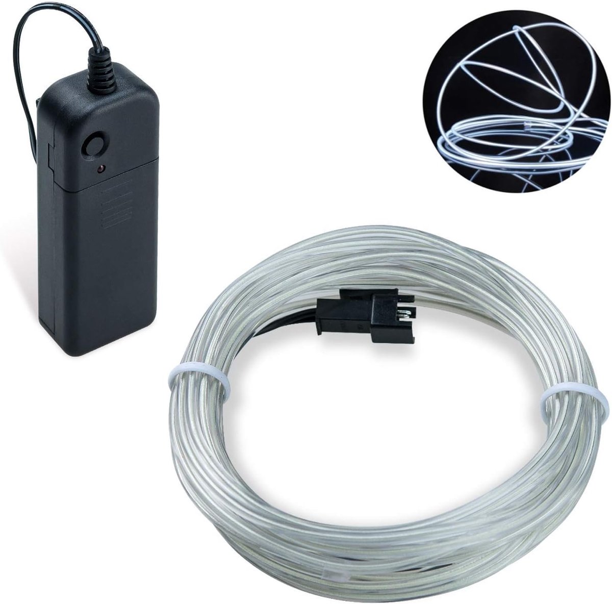 EL draad 3M/9M - neon verlicht - batterijgevoed - ideaal voor feestdecoratie - ShopVlot