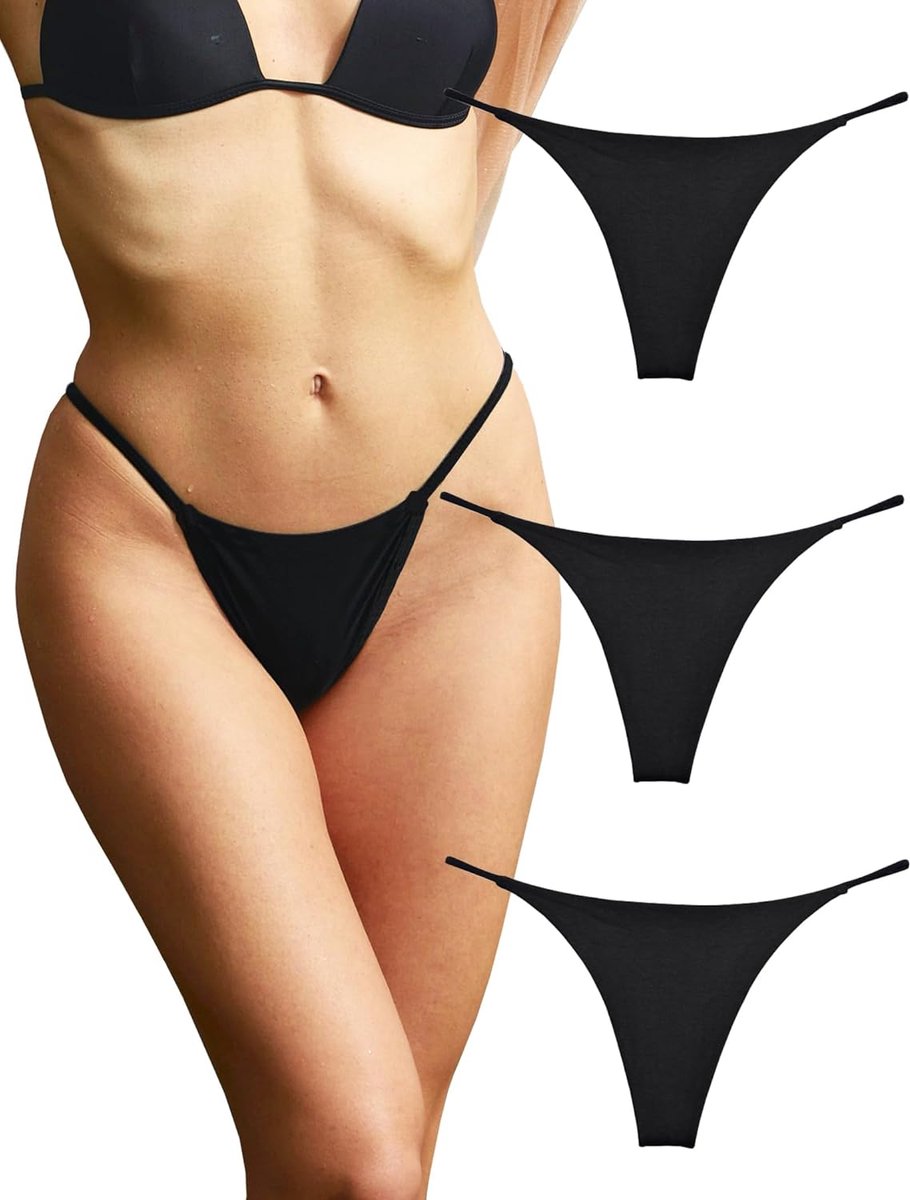 Dames Thong Ondergoed - Sexy Naadloze G-string - 3 Stuks - Perfecte Pasvorm voor Comfort - ShopVlot
