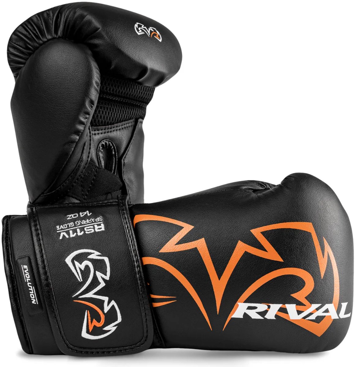 Rival RS11V Evolution Sparring Bokshandschoenen – Premium Training Gloves – Zwart - 12 OZ
