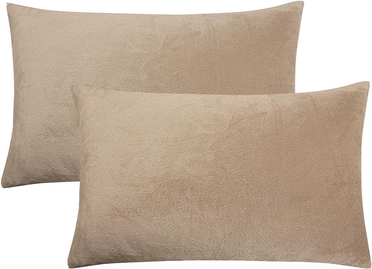 Cushion Covers 40 x 80 cm - Velvet - Super zacht en fluffy - Perfect voor winterwarmte - ShopVlot