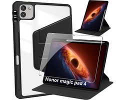Tablethoes Honor MagicPad 4 12,3 Inch - PU leer - Schokbestendig - Inclusief penhouder en screen protector - ShopVlot