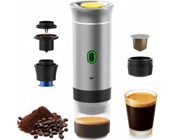 Draagbaar koffiezetapparaat, 3-in-1 elektrisch koffiezetapparaat, geschikt voor koffiecapsules en…