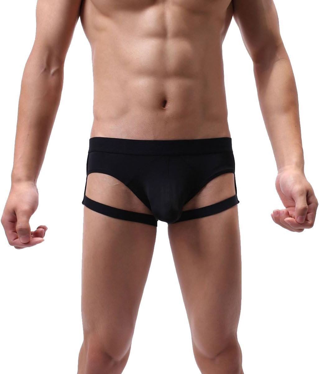 Jockstrap Ondergoed Mannen - Ice Silk Zwart - Ademend en Comfortabel - Perfecte Ondersteuning - ShopVlot