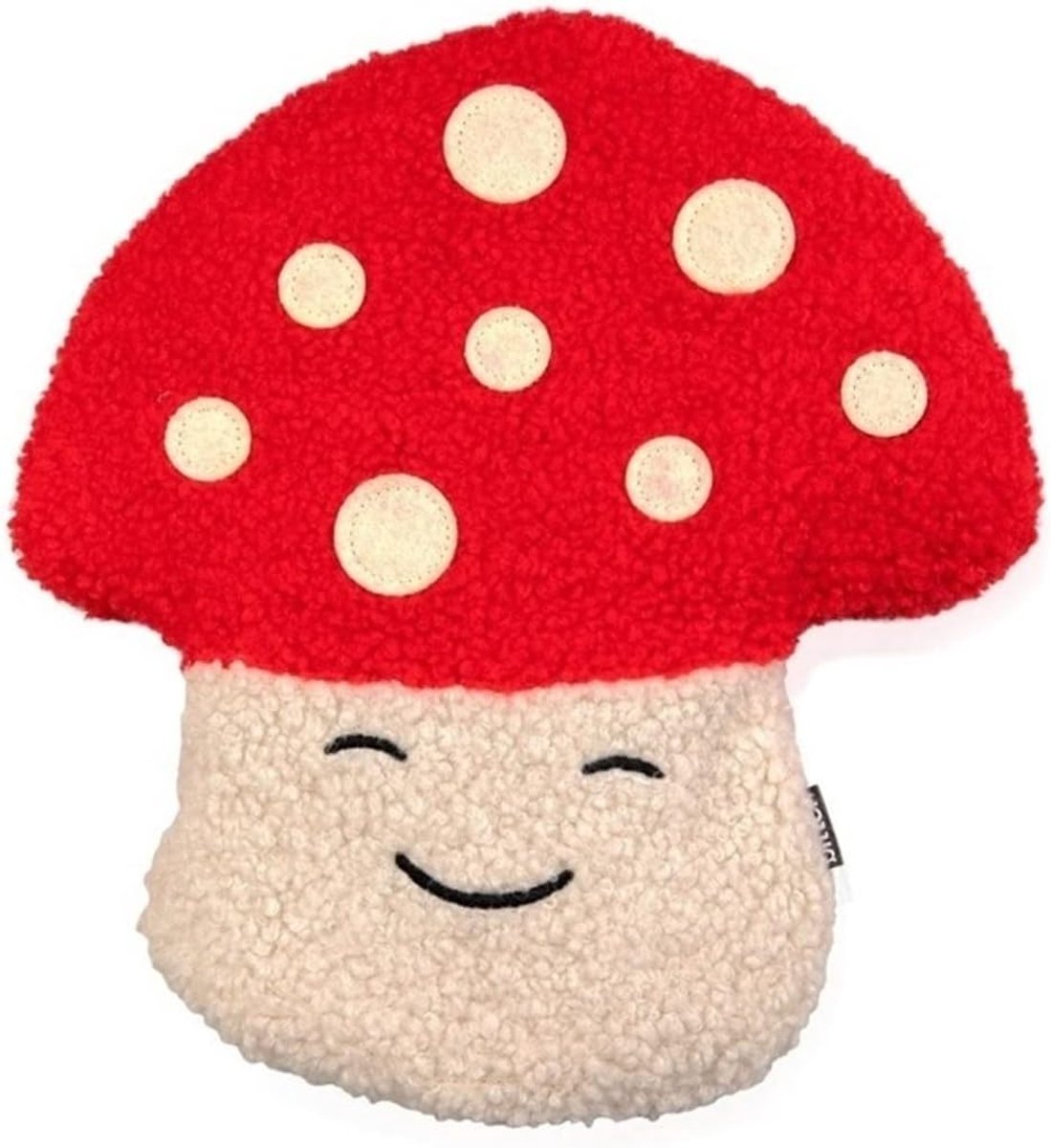 Mushroom granule kussen 25x23cm - polyester - lavendelgeur - ontspanning en warmte - ShopVlot
