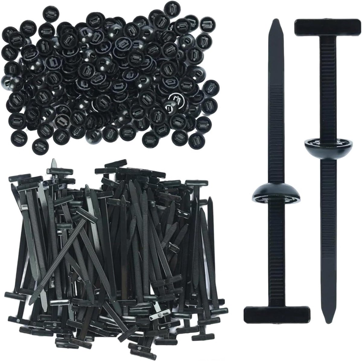 Kabelbinders 150 Stuks - Nylon - UV-bestendig - Ideaal voor kabelbeheer - ShopVlot