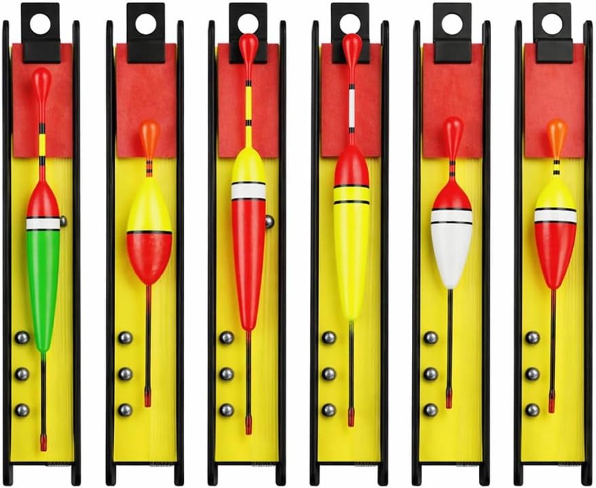 Flotadores de pesca set 6PCS - met plomada en sedal - hoge drijfkracht - ideaal voor vissen in vijvers - ShopVlot