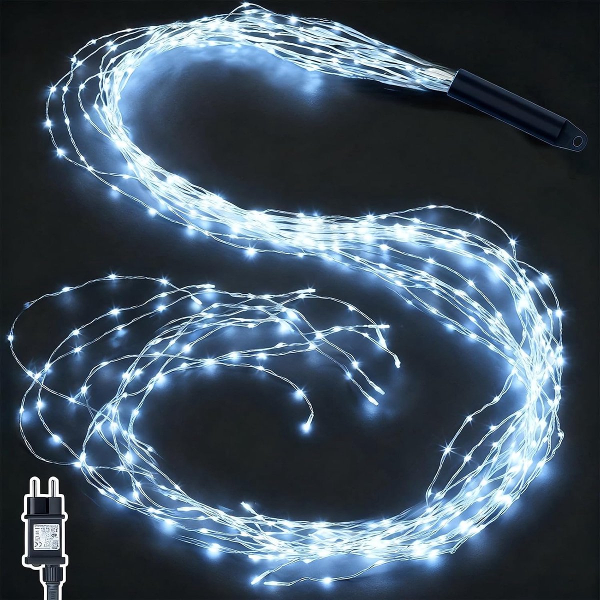 Joycome Light Float 2 m 400 LED Christmas Lights with Power Timer String Lights 8 Modes Waterfall Light Bundle for - ShopVlot