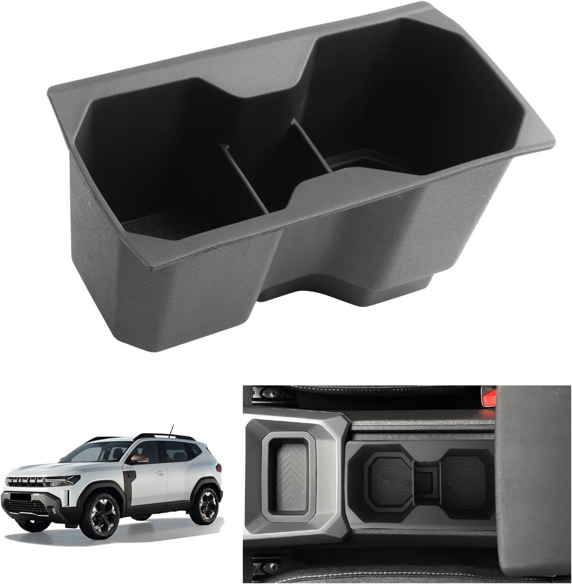 LUWU Compatible with Dacia Duster 3 2024 2025 2026 Center Console Cup Holder Car Water Cup Holder OEM Anti-Slip Duster - ShopVlot