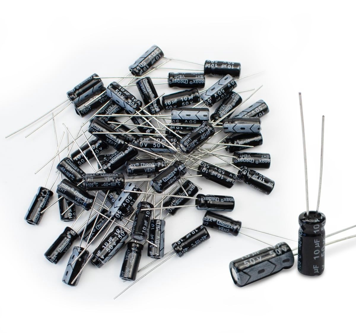 Solidchoice - Set van 50 Elektrolytische Condensatoren 10uF 50V