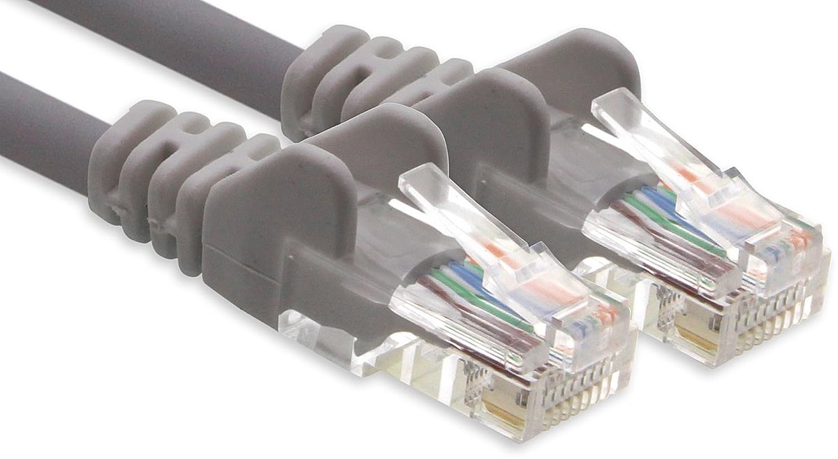 Network cable CAT-6 RJ45 1x 7.5 m - Grey - ShopVlot