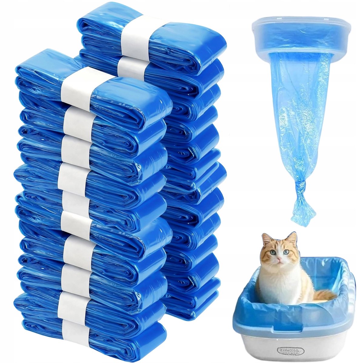 Luieremmer Navulling - Luieremmer Zakken- 20 Rollen - Navulfolie Voor Luieremmer - Geurwerend & Antibacterieel & Scheurbestendig - Luierzak - Voor Baby en Huisdier - Universeel