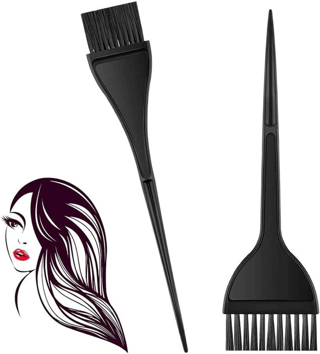 Haarverf kwasten set - 2 stuks - hoogwaardig PP plastic - ideaal voor haarverf en DIY - ShopVlot