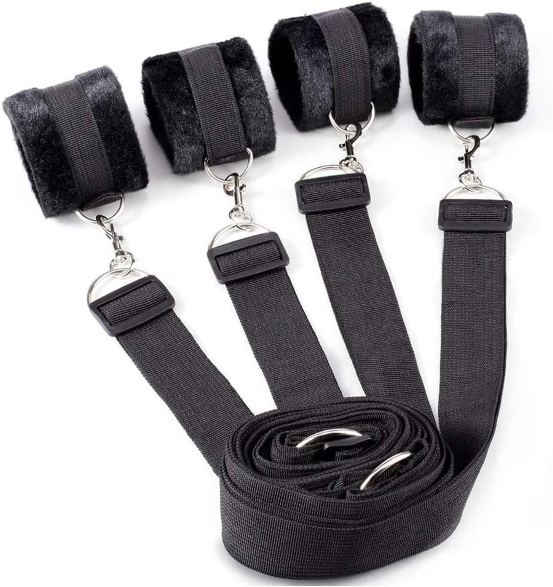BDSM Sex Bondage with Handcuffs, Foot Cuffs, Bed Sets, Cuffs, Sex Toys, SM - ShopVlot