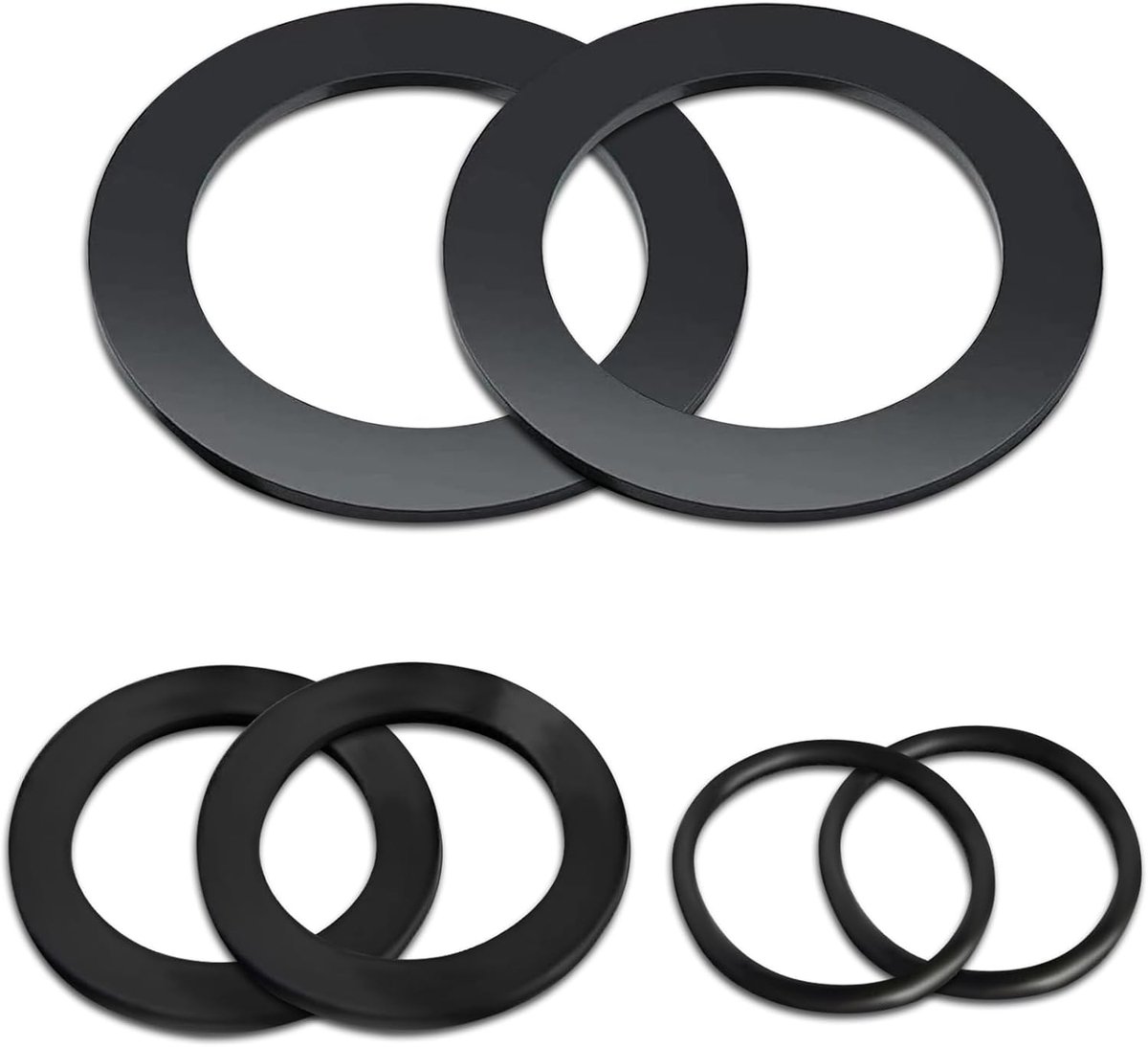 Pool O-Rings Spare Part for Intex, Pack of 6 Pool Rubber Seals, Washers, Round Seal, Sand Filter Pump, Pool Part Seal - ShopVlot