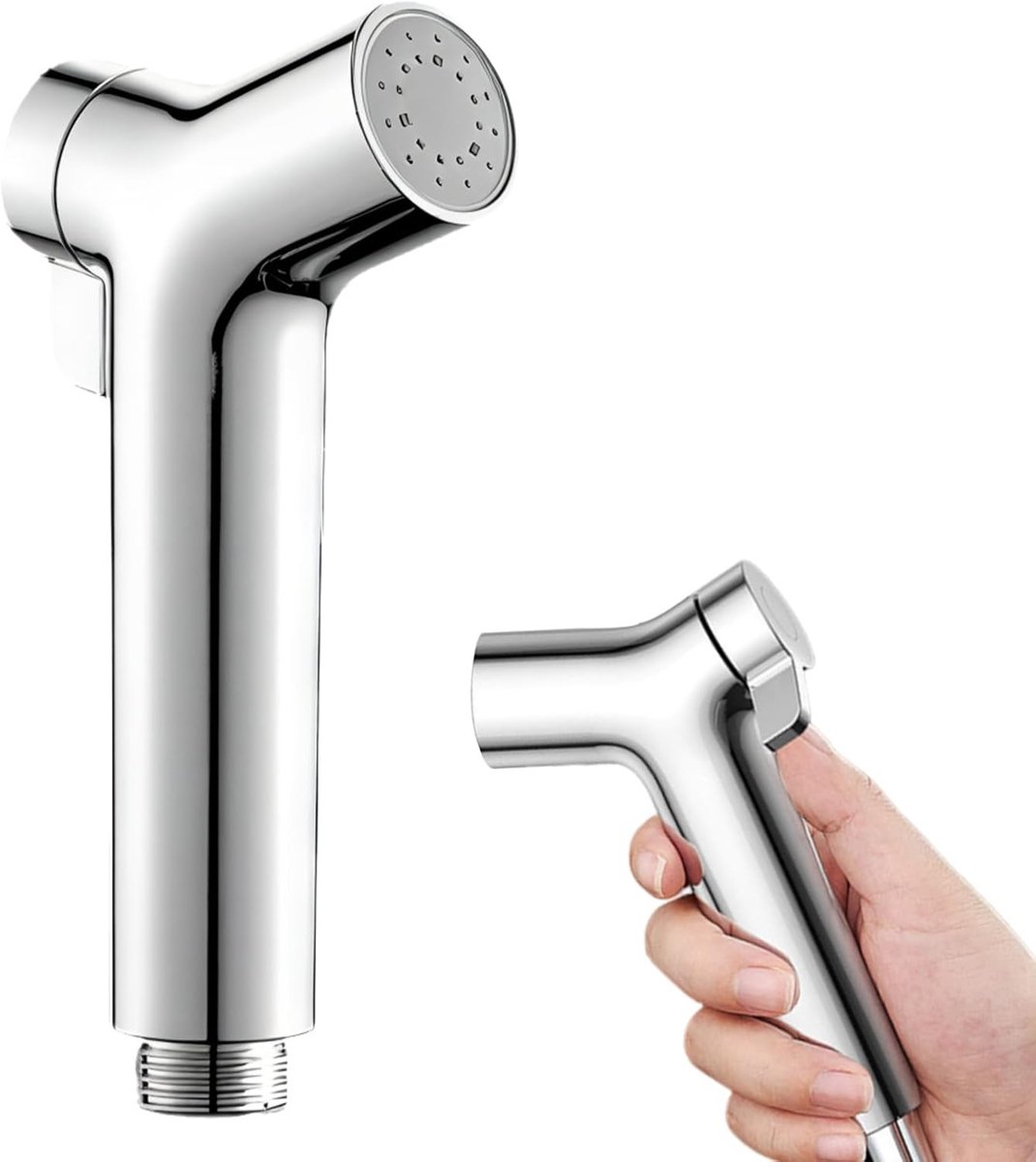 Handsproeier Bidet Handdouche - Wit - Verstelbare Druk - ABS Toiletdouchekop voor Badkamer en Huishouden