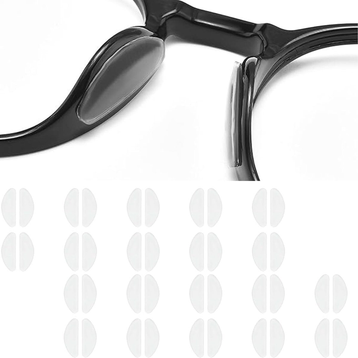 neuspads D-vormig wit - siliconen - antislip - voor optimaal comfort - ShopVlot
