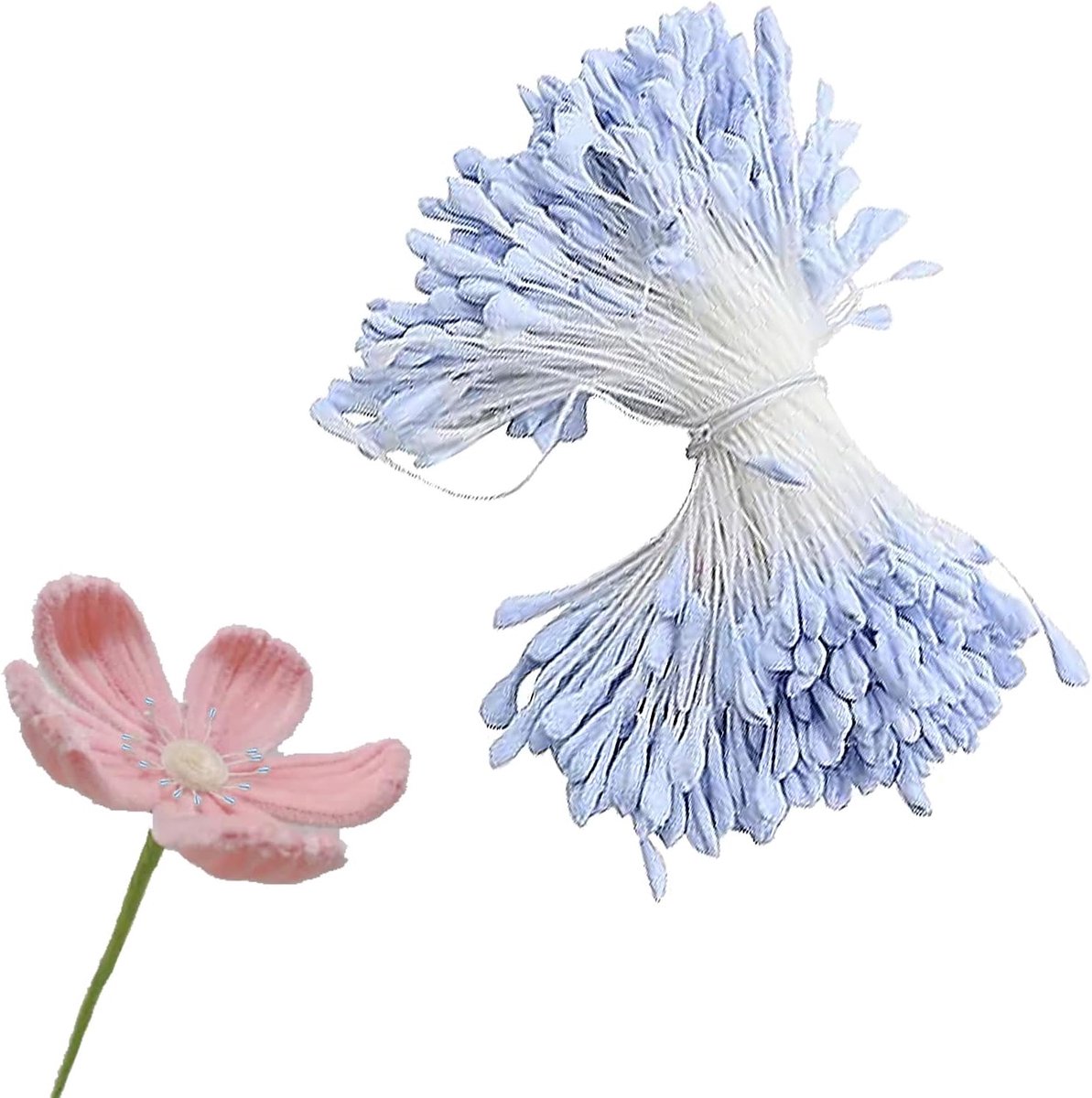 Pijpjes 350 stuks bloemen blauw - kleurrijk - creatief knutselen - ideaal voor kinderen - ShopVlot