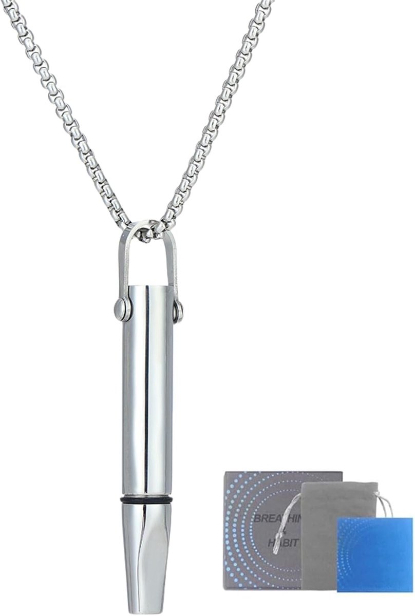 Rookafvoer gereedschap - ketting met pijp - origineel ontwerp - vermindert angstaanvallen - ShopVlot