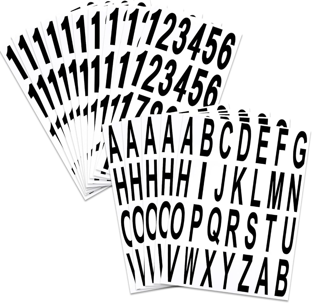 Letterbox stickers 500 stuks - zelfklevend vinyl - waterproof - ideaal voor borden en adressen - ShopVlot
