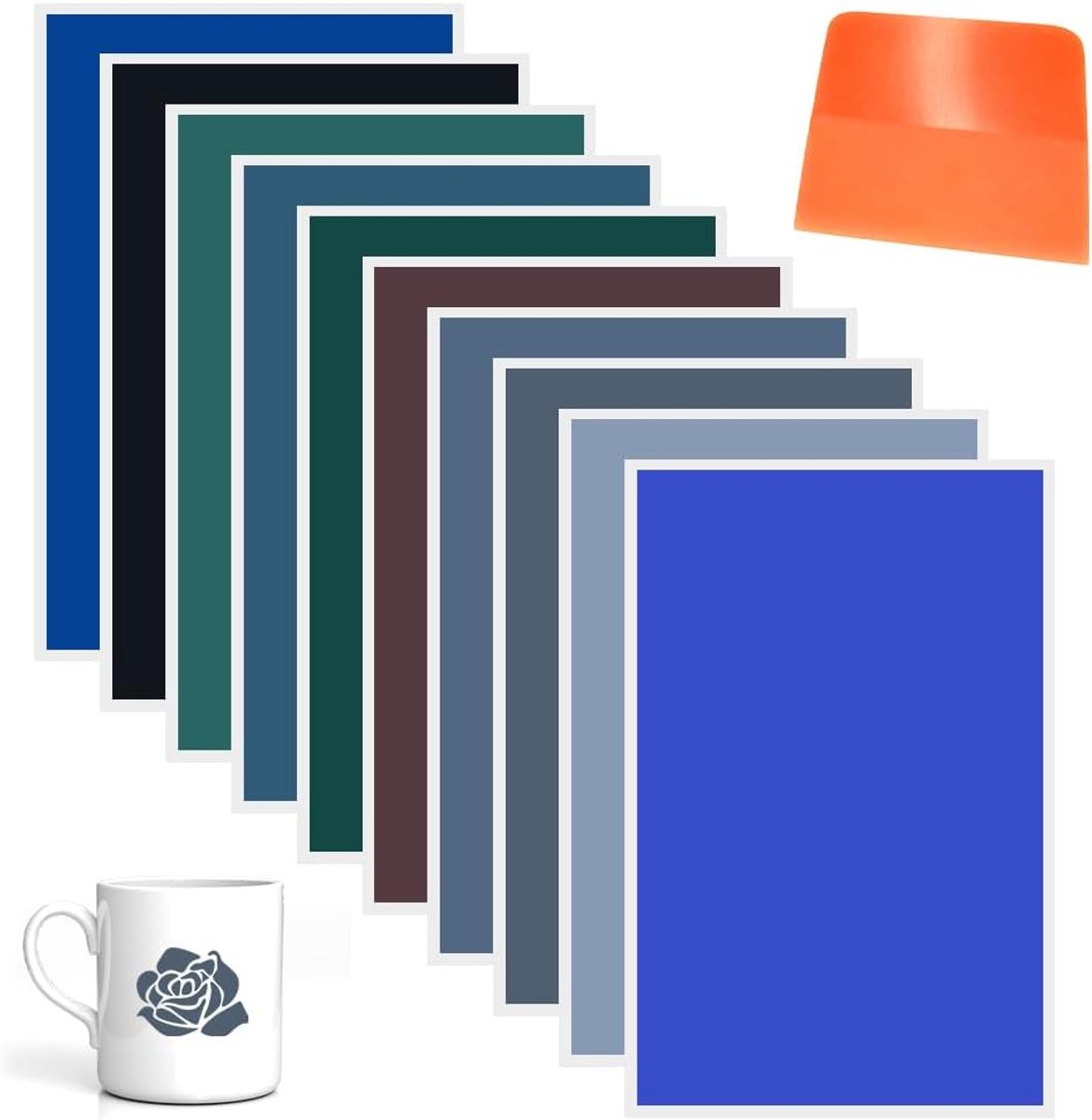 Lasergraveerpapier 27 x 39 cm - Kleurmarkering - Hoogwaardige kwaliteit - Ideaal voor glasvezel graveren - ShopVlot
