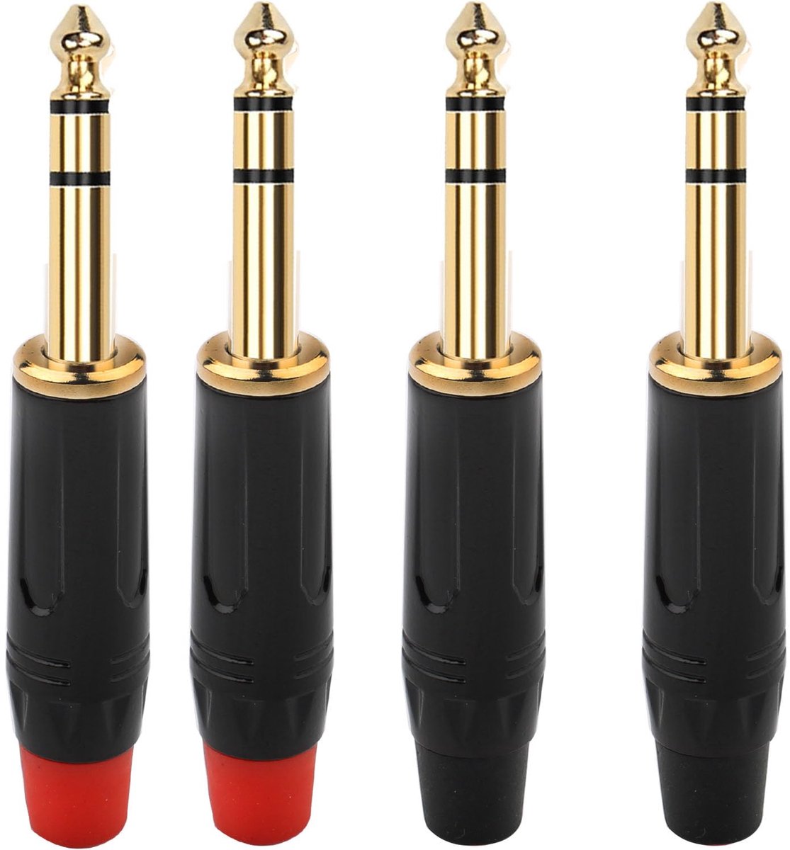 Audio TRS stereo plug 6.35mm - 1/4" male soldeertype - super duurzaam - ideaal voor audiophile DIY - ShopVlot