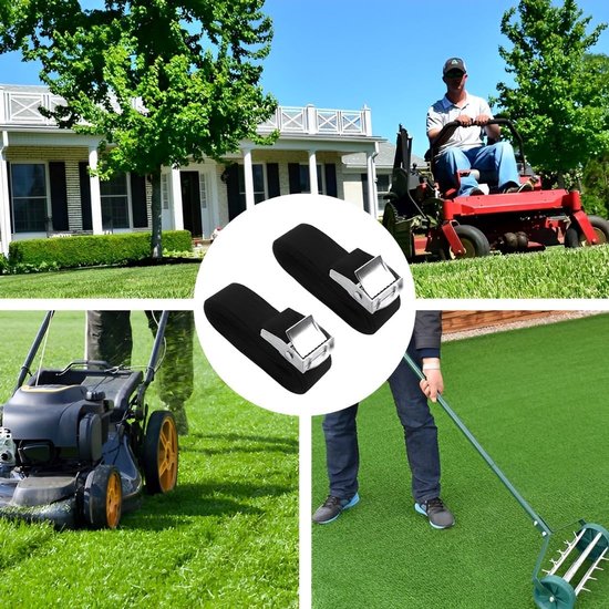 Set of 2 Lawn Laces, Scarifier, Lawn Aerator, Garden Poles, Lawn Aerator, Accessories, Aerator, White, Talla 4 (7-22 - ShopVlot — afbeelding 4