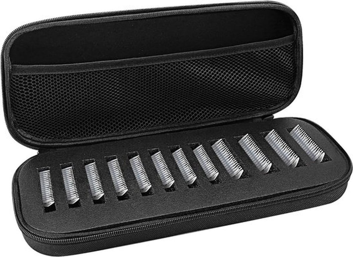 - Draagbare Haartrimmer - Accessoire Organizer - Zwart - Kappersbenodigdheden - Reis Cover, Haar Knipper & Styler Houder, Kam & Schaar Opbergbox, Barber Tool Case (zwart)