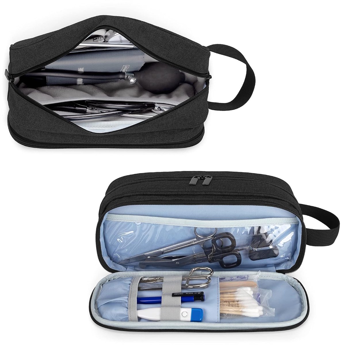 Trunab Stethoscope Carry Case Compatible with 3M Littmann/MDF/ADC, Hold Two Stethoscopes or BP Cuffs, Medical Case - ShopVlot