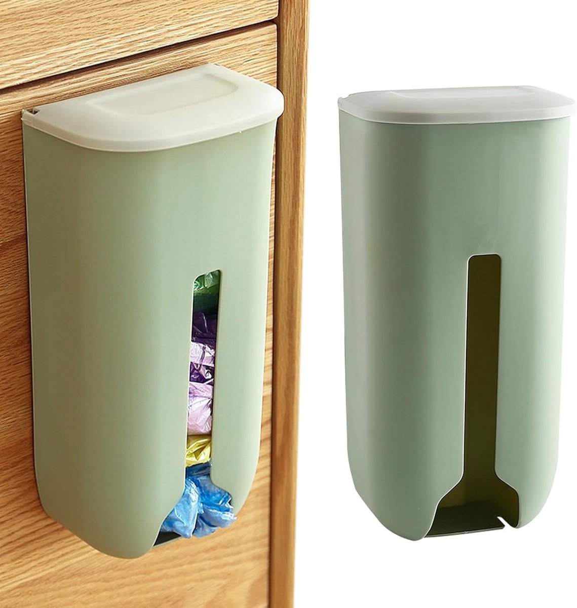Boodschappentasdispenser met Grote Capaciteit - Duurzame Zakhouder voor Keuken en Slaapkamer, Eenvoudig te Installeren en Ideaal voor Thuisgebruik