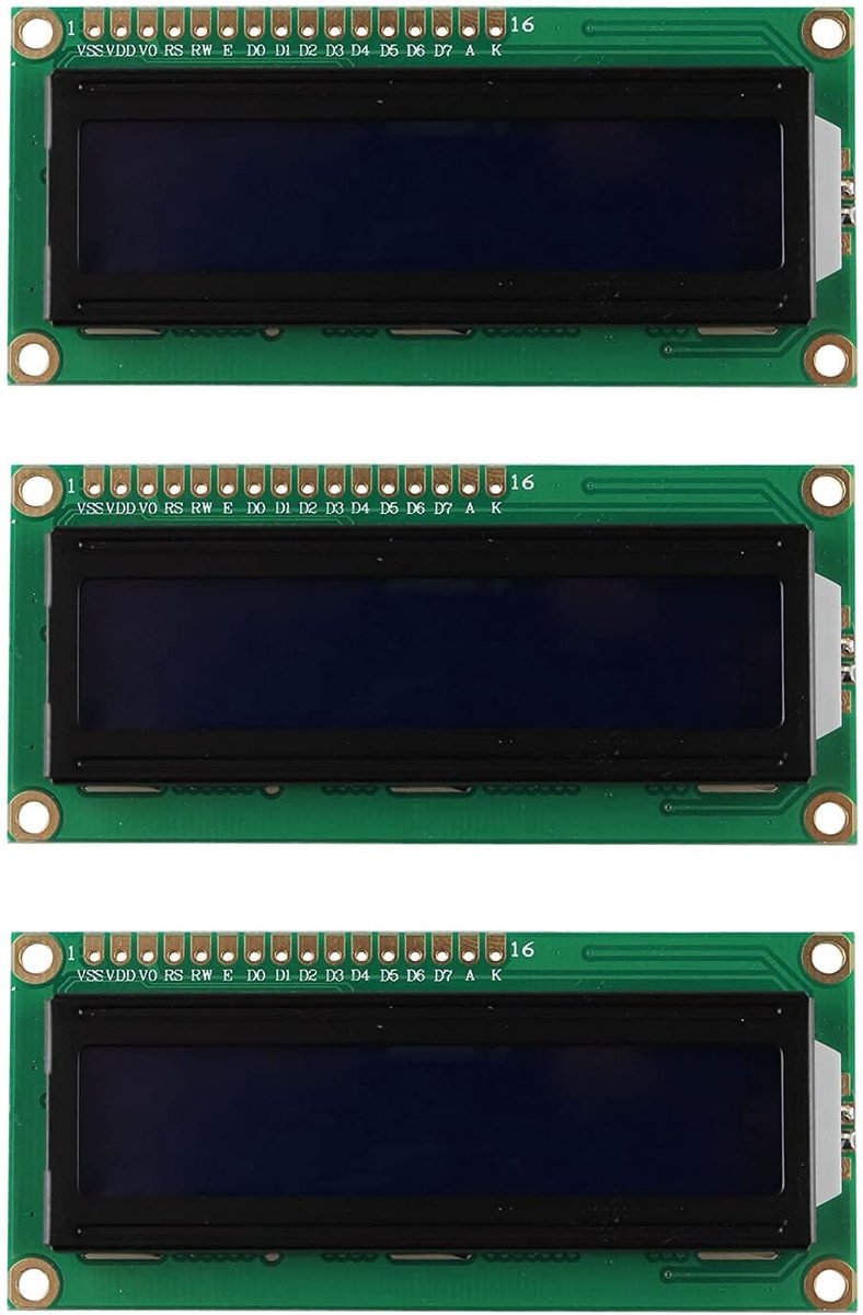 3PCS 1602 LCD Module Blue display 2x16 characters compatible with Arduino - ShopVlot
