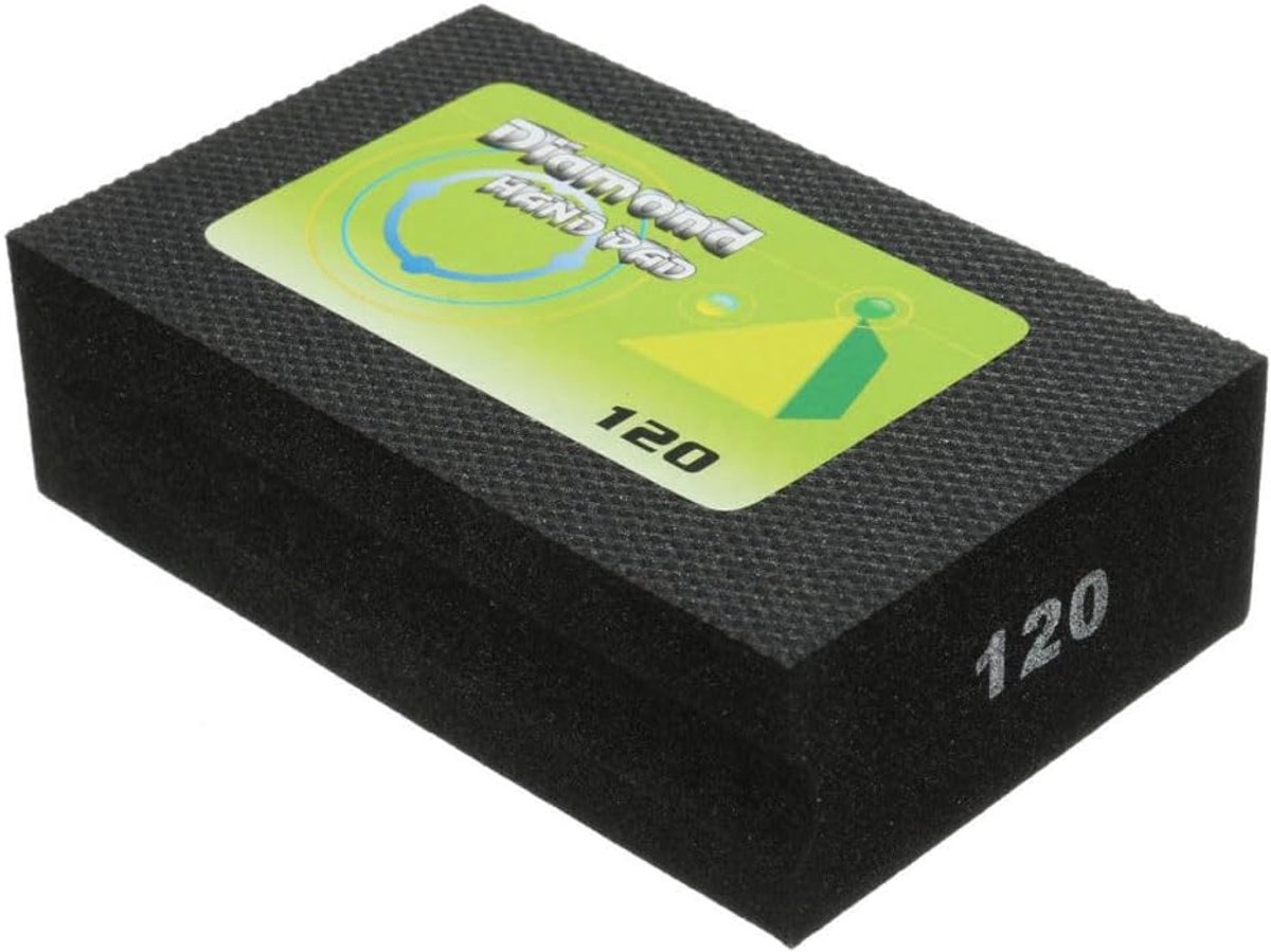 TopHomer Sanding wedge, diamond, grit 120, block 55 x 90 x 28 mm, for tiles/stone/concrete, manual (1 piece) - ShopVlot