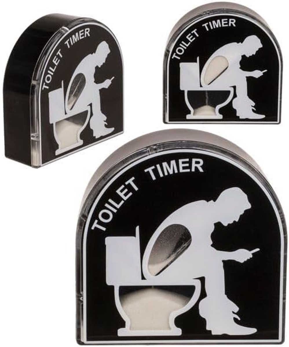 Out of the blue Toilet Hourglass Timer – 5 Minute Toilet Timer as a Joke Item – Funny Hourglass for Bathroom & Guest - ShopVlot