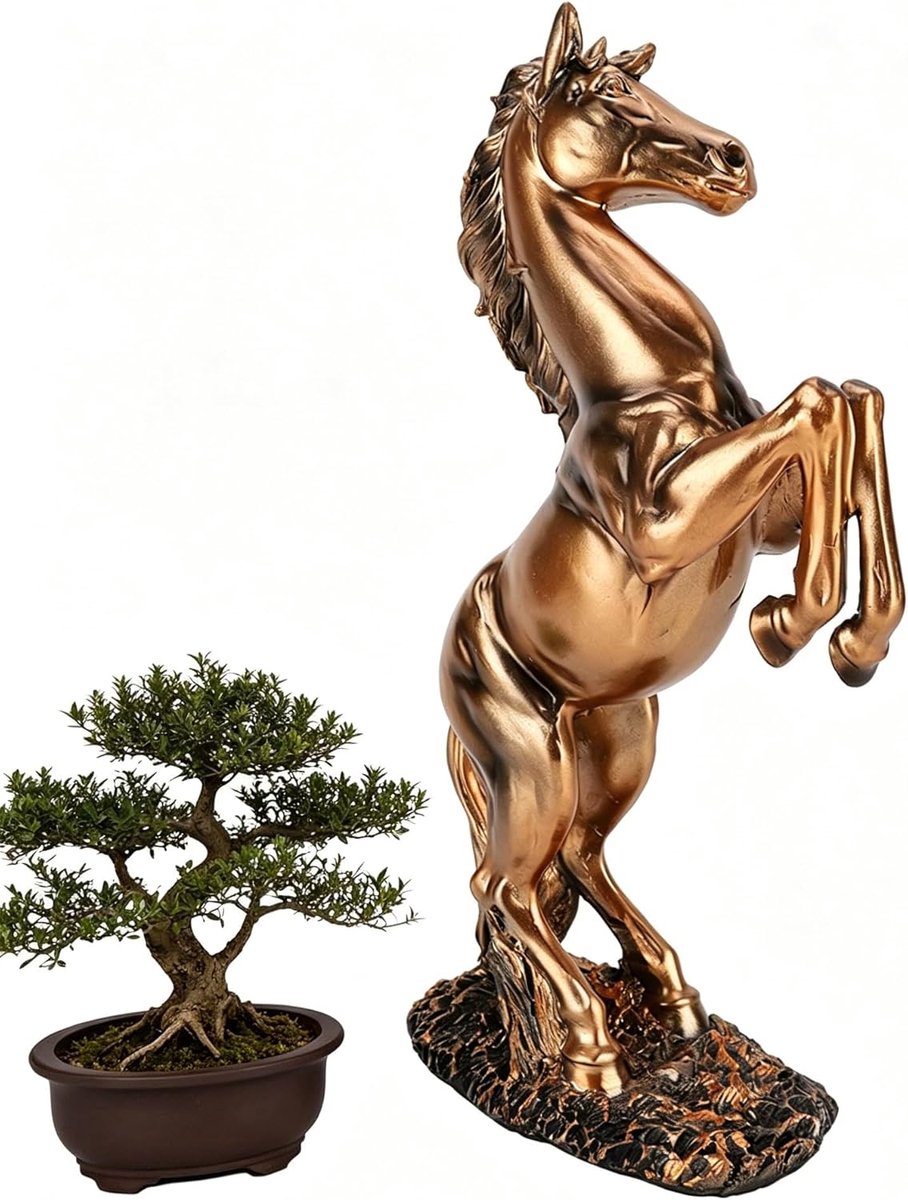Standing Horse Statue, Horse Sculpture Horse Figurines Horse Statues Home Decoration Horse Statues And Figurines - ShopVlot