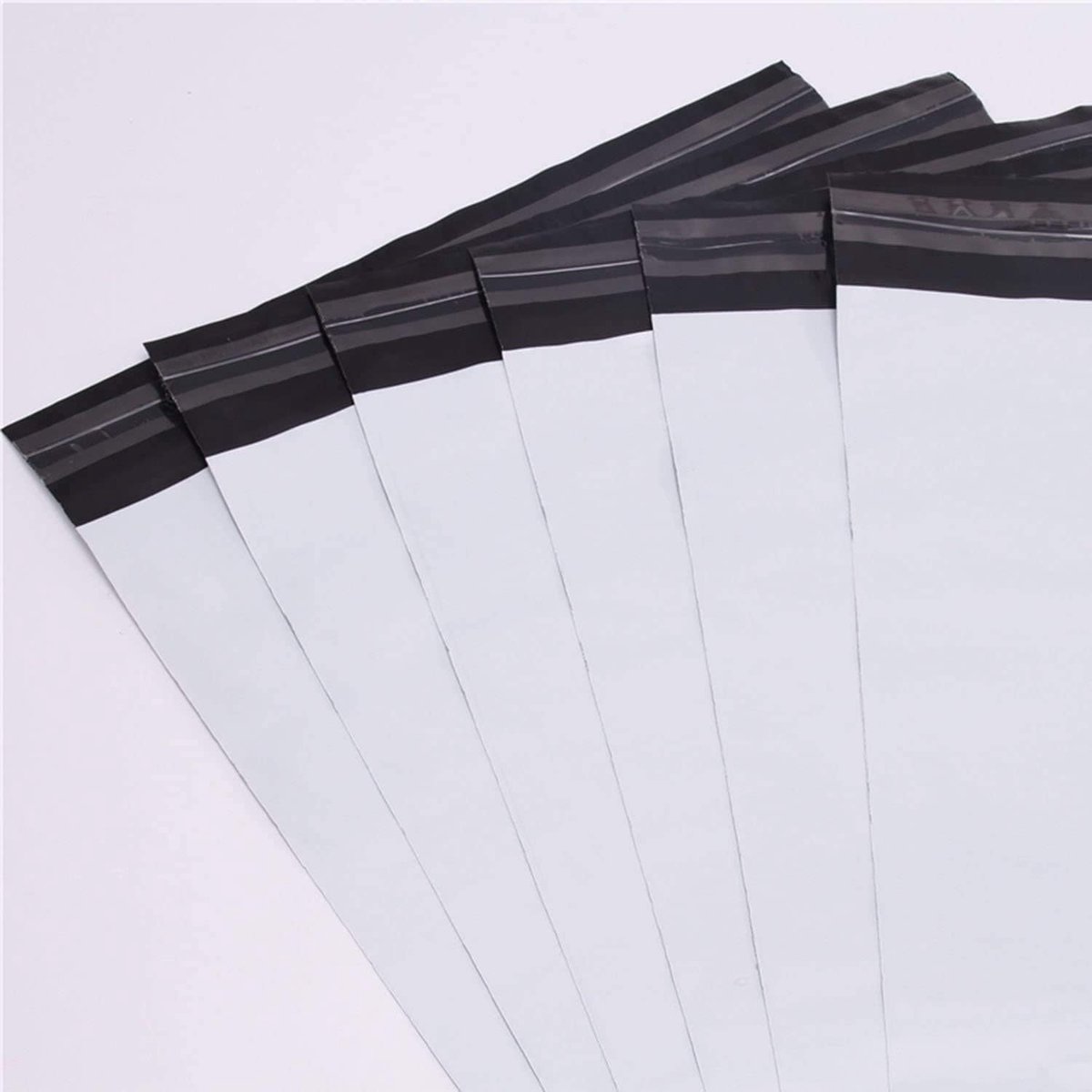 Pack of 100 Plastic Mailing Bags, Mailing Bags, Plastic Goods Bags for Clothing and Textiles, Self-Adhesive, Opaque - ShopVlot