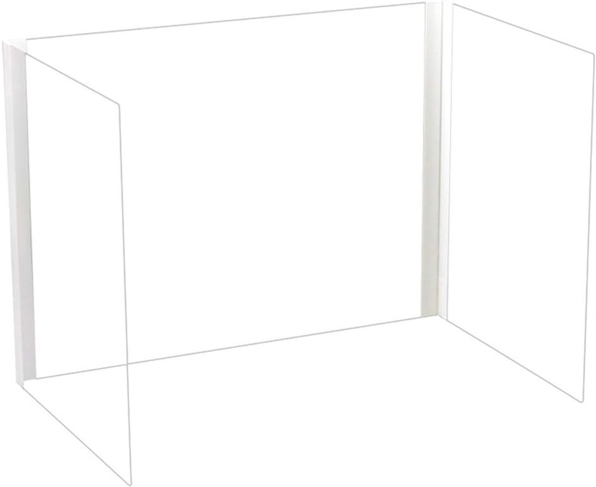 Clear counter shield sneeze guard protects yourself from airborne contaminants. Shields and reduces exposure to - ShopVlot