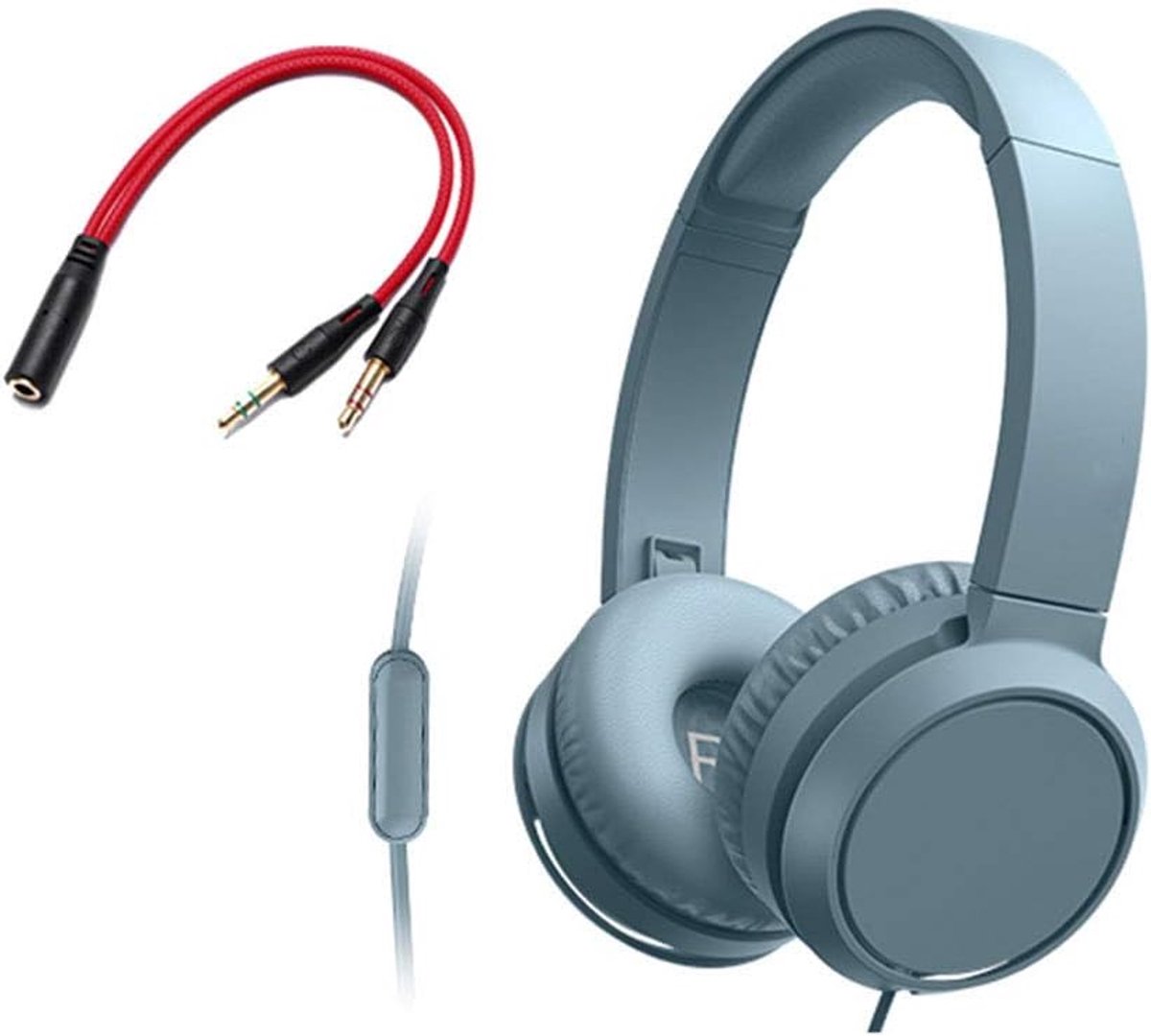 Headphones wired with microphone microphone headset boys and girls sports running music e-sports games cute English - ShopVlot