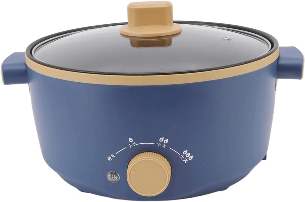Slow Stew Electric Cooking Pot Multifunctional Student Flat Small Electric Hot Pot Non Stick Pot - ShopVlot